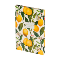 Тетрадь А4 7БЦ 160л кл. сшивка Альт "Flora. Paradise. Lemons" глянц.лам. БЕЗ ПОЛЕЙ
