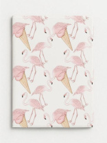 Обложка для паспорта ПВХ "Flamingo Ice cream" плотность 600 мкм