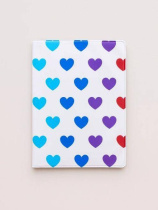 Обложка для паспорта ПВХ "Multicolored hearts" плотность 600 мкм