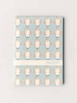 Обложка для паспорта ПВХ "Unicorn Blue" плотность 600 мкм