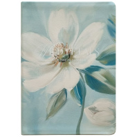 Ежедневник недат. А5 160л. кожзам, интегр.пер. "Petals" ляссе