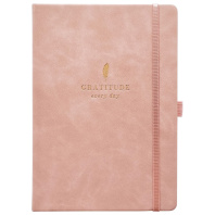 Ежедневник недат. А5 160л. кожзам, тв.пер. "Grace. Розовый" резинка, тисн.фольгой, ляссе