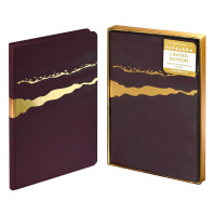 Ежедневник недат. А5 120л. кожзам, тв.пер. "Софт-тач бордовый" тисн.3D фольгой, ляссе