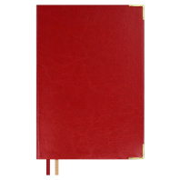 Ежедневник недат. А5 160л. кожзам, тв.пер. "#Думай как миллиардер. Сариф красный" ляссе
