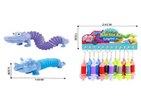 Брелок - гармошка "Носорог + Крокодил" 11см