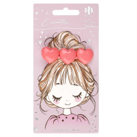 Заколка для волос "Феникс+. Сердечки" 1шт., 6,5см