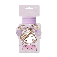 Набор аксессуаров для волос "Феникс+. Цветочки" 4 резинки, 2 заколки 5,3см