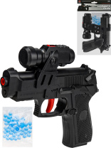 Игрушка пистолет 17см с гидропулями (100шт/уп)