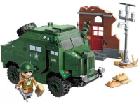 Конструктор пластм. Qman "Броневик" 492 дет.  (упаковка не русифицирована)