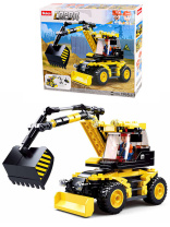 Конструктор пластм. Sluban "Город.Экскаватор" 196 дет.