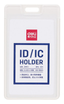 Бейдж 54х89 мм. вертик., акрил/пластик без крепления, белый