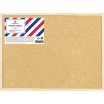 Доска пробковая 30*40см, деревянная рама