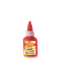 Клей ПВА-М  25 гр. "СУПЕР" , навинчивающ. крышка, красный флакон