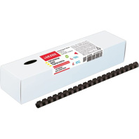 Пружины для переплета пластиковые  6мм, 100шт, черный