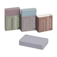 Ластик  BV "Morandi colors" супермягкий, 3 цвета, 23*35*9мм