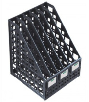 Накопитель д\бумаг верт.сборный 6 отд. черный