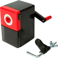 Точилка механическая 1 отв., черно-красная