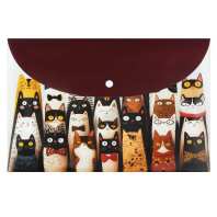 Конверт на кнопке с рисунком А4 (335*230мм) "Веселые коты" Конверт на кнопке с рисунком А4 (335*230мм) "Веселые коты"