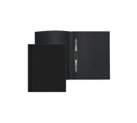 Папка c пружин. скоросш. пластик. 0,50мм, чёрная