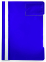 Скоросшив. пласт. прозр. верх. + карман для визиток, фиолетовый, 0.12/0.16