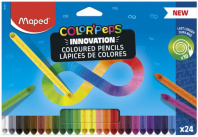 Карандаши цвет. 24цв  Maped Color INFINITY трехгран. корпус, карт. упак.