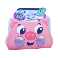 Бомбочки для ванн "ELLYFUN Зверюшки" Поросенок 2шт, фиолетовый 90гр