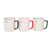 Кружка керамическая 400мл "Кофе" 3 дизайна
