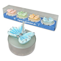 Набор свечей "Бабочки" 4шт/уп