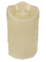 Свеча светодиодная  LED 7*12см "Уютный вечер" теплый желтый свет, без пульта