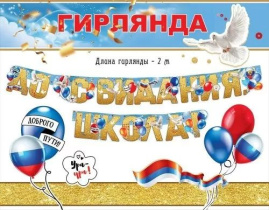 Гирлянда "До свидания, школа!" 2,5м