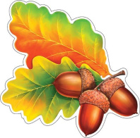 Украшение на скотче 18*18см "Желудь"