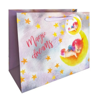 Пакет подар. бумажн. 18*23*10 см 210 гр/м2  Кinder. Волшебные единороги, мат.лам