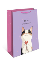 Пакет подар. бумажн. 18*23*10 см, 130гр/м2  Кусь
