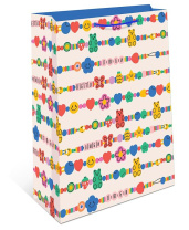 Пакет подар. бумажн. 26*32*12 см 150гр/м "Браслеты"