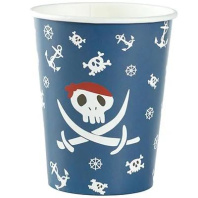 Стакан бум. 250 мл,  6 шт "Пиратский Остров"