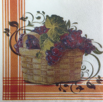 Салфетка "Виноград" 33*33см, 20 шт., 2-х слойная