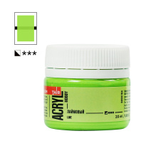 Краска акрил. "Акрил-Хобби"  20 мл, матовая, лаймовый