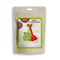 Набор для вязания игрушки "Лягушонок и мухомор" 14+