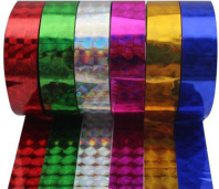Скотч декоративный 12мм*3м , ассорти, ГОЛОГРАФИК