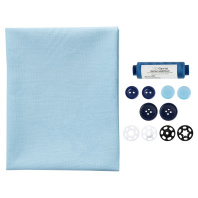 Набор для шитья "Школьный" 10 предметов, голубой