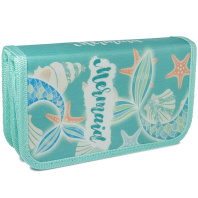 Пенал 2 отд. (190*105*50) молния, ткань "Ракушки"