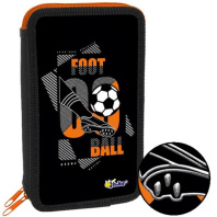 Пенал 2 отд. (190*110*45) молния, лам.картон "Футбол 3D"