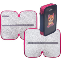 Пенал 2 отд. (205*120*40) молния, картон с конгревным тиснением MEOW, на 31пр.