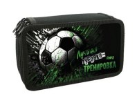 Пенал 3 отд. (190*110*63) молния, лам.картон "Футбольный лозунг"