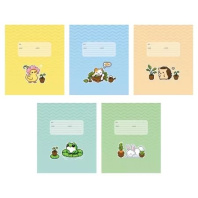 Тетрадь А5 12л косая лин. частая Hatber "Пиксель графика" (ПРОПИСЬ) обл.мел.картон, тисн., 5диз.в бл