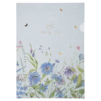 Папка уголок А4 Бабочки-Цветы, текстура