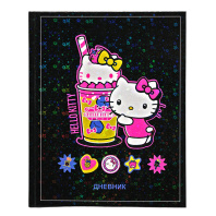 Дневник универсальн. обл. 7БЦ "Hello Kitty" голограф.пленка, 48л.