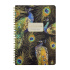 Записная книжка А5  60л. картон, гребень "Fauna. Павлины" кл., софт-тач, фольга