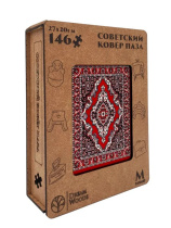 Пазлы деревянные 128 элемента  200*140мм "Советский ковёр"