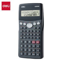 Калькулятор  10+2 разр. Deli научный, черный ED300SR